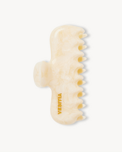 The VESITIA Maison Jumbo Claw Clip in Buttercream placed on a clean white background.