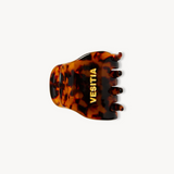 Tortoiseshell VESITIA midi claw clip on a white background